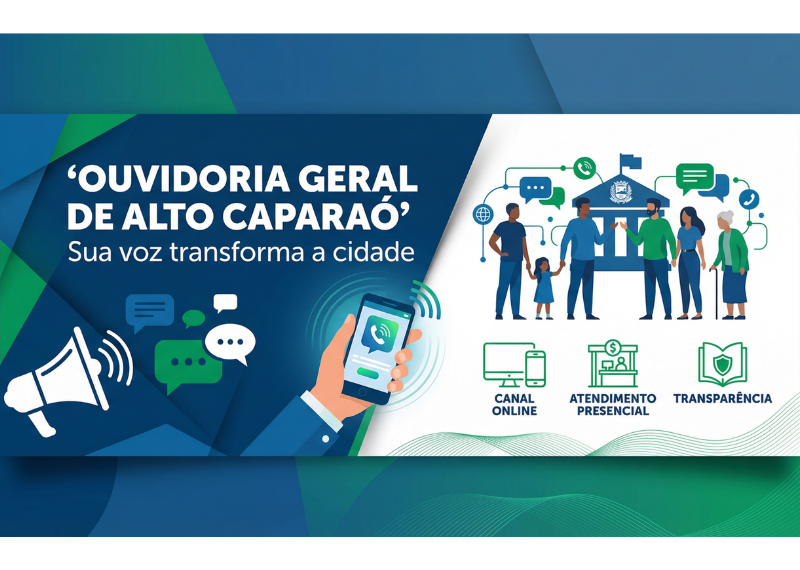 Prefeitura de Alto Caparaó lança Ouvidoria Geral e define regras para atendimento ao cidadão.