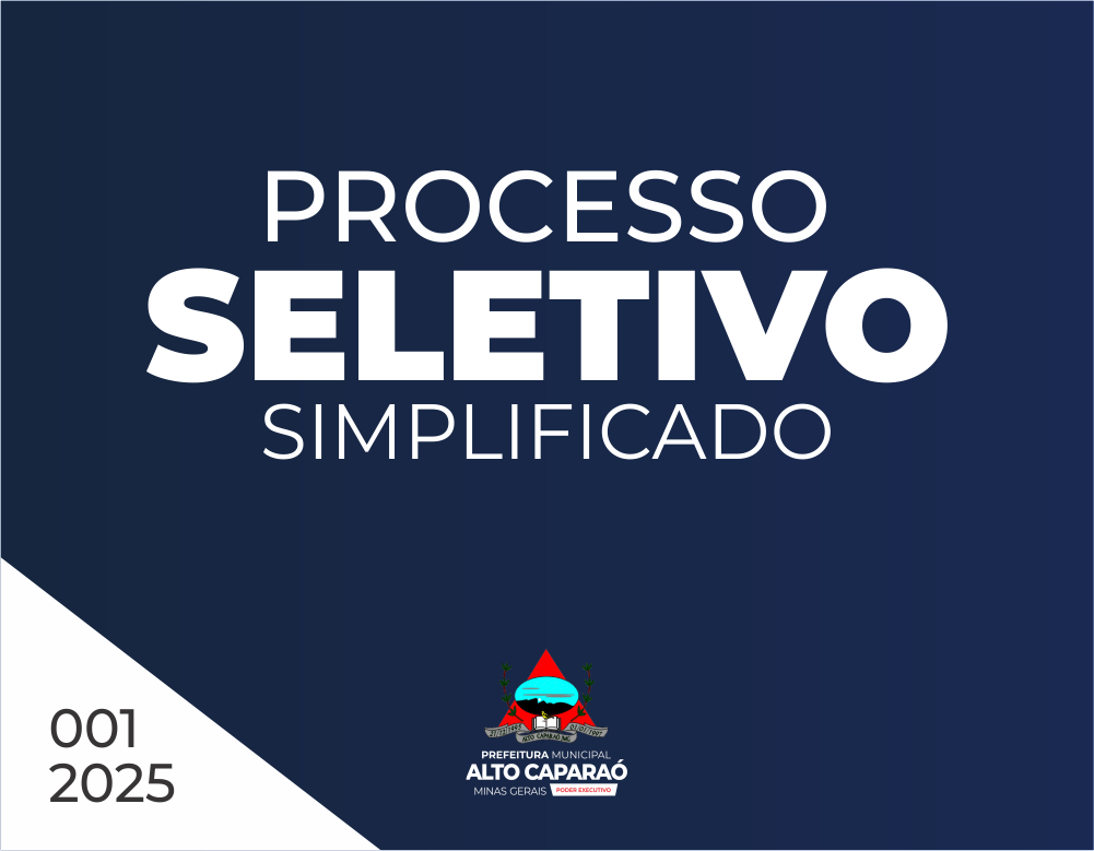 Processo Seletivo Simplificado - Edital Nº 001/2025